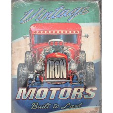 Vintage Motors. Tin Sign